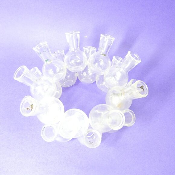 Floral Design Glass Mini Vase Centerpiece Vintage Plant Propagation Cluster - Picture 8 of 16